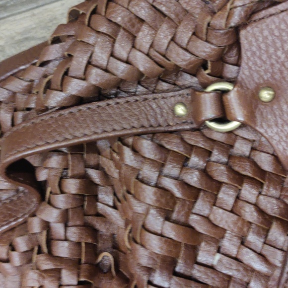 Cole Haan Handbag Leather Woven - Picture 3 of 16